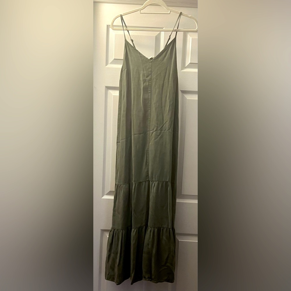 Love stitch Green Maxi Dress